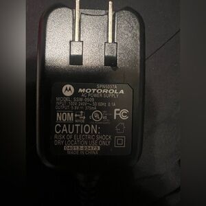 Motorola Black AC Power Adapter
